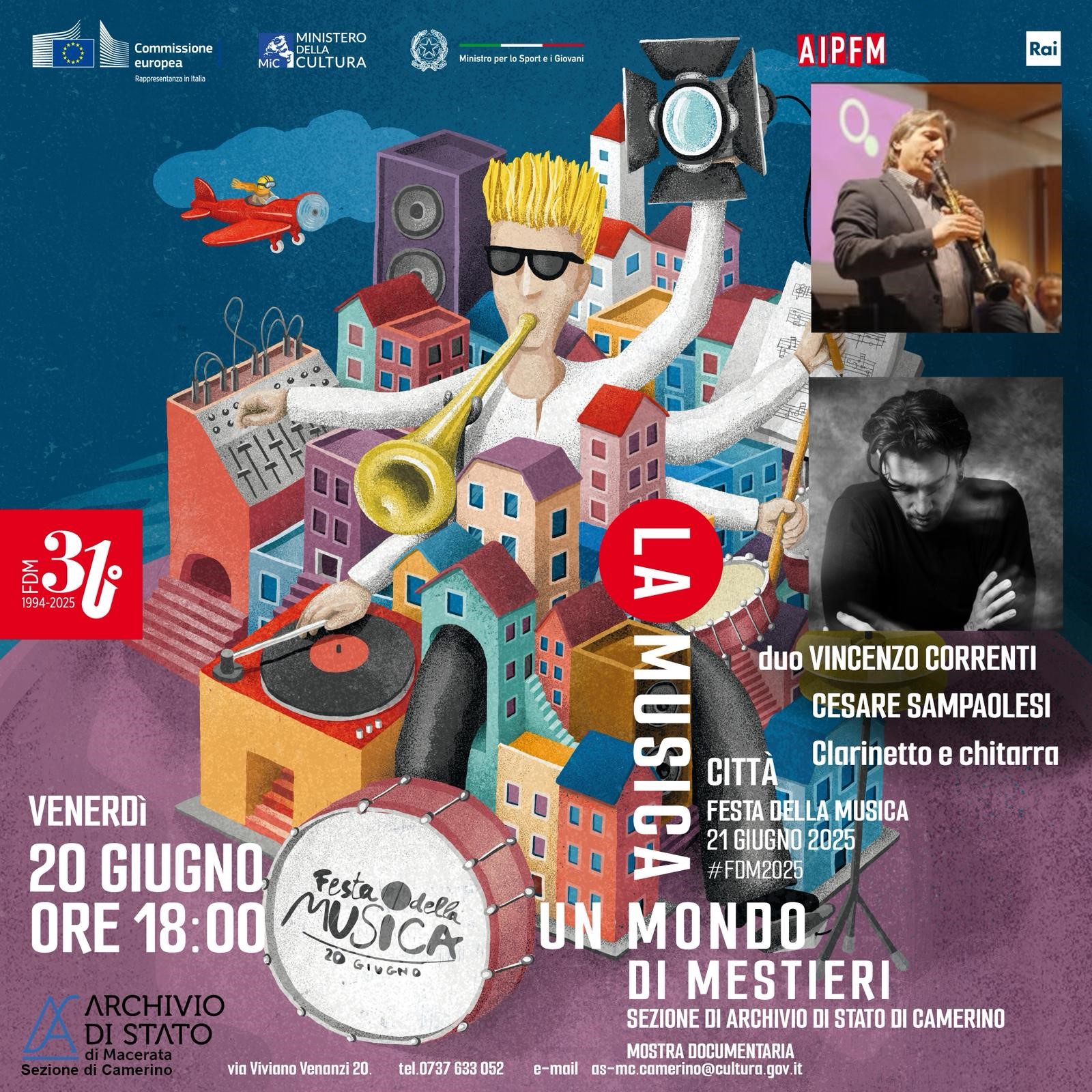 Festa della Musica 2025. Concerto e mostra documentaria: “Note d’archivio: tra frammenti liturgici e melodie contemporanee”